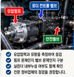 마지막으로 펌프와 밸브를 확인합니다