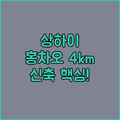 상하이 민항구 호텔 홍차오 공항 4k..