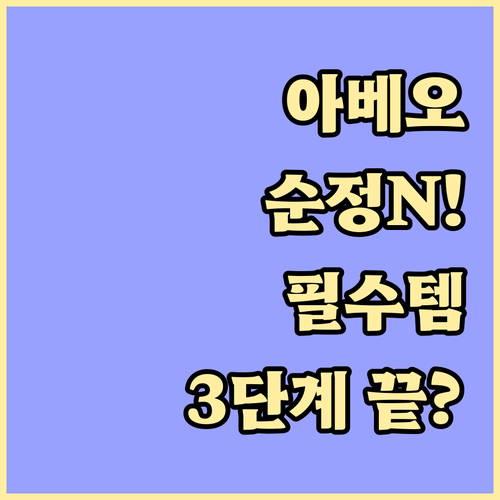 아베오 순정 네비게이션 지도 업데이트..