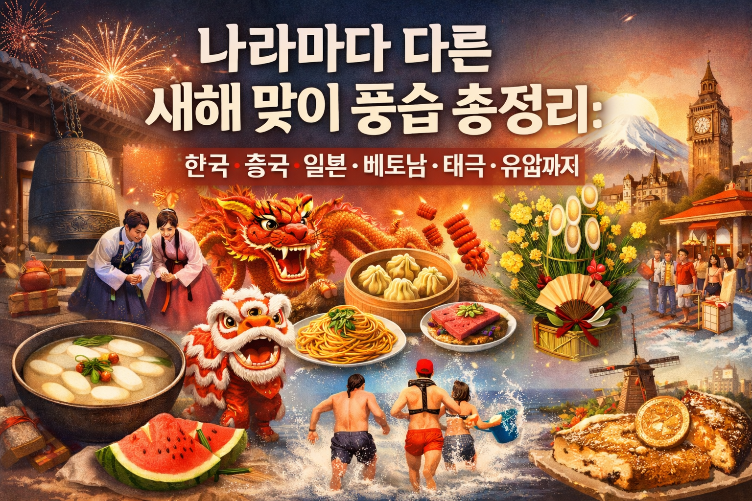 나라마다 다른 새해 맞이 풍습 총정리
