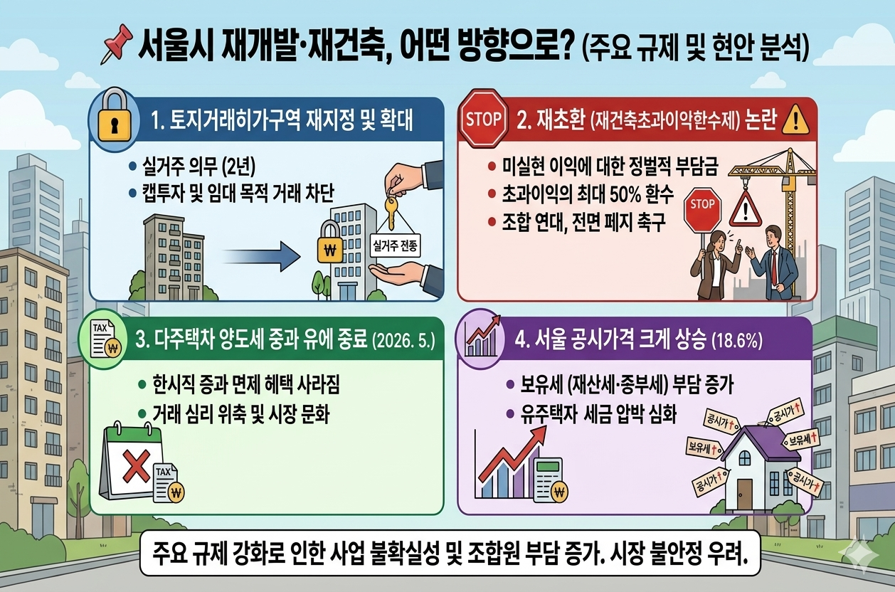 서울시 재개발&middot;재건축 어떤 방향으로? (주요규제 및 현안 분석)