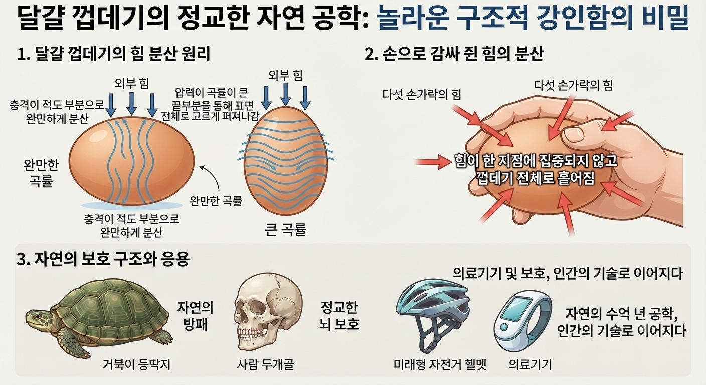 달걀 하나에 담겨 있는 구조적 강인함의 비밀