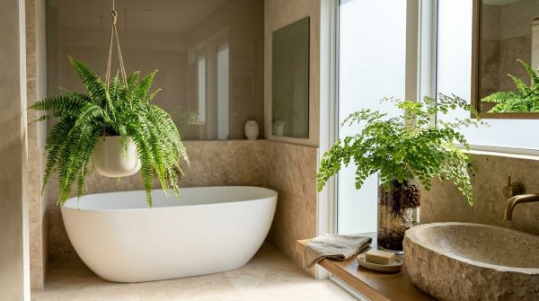 습도 높은 미니정원, 고사리