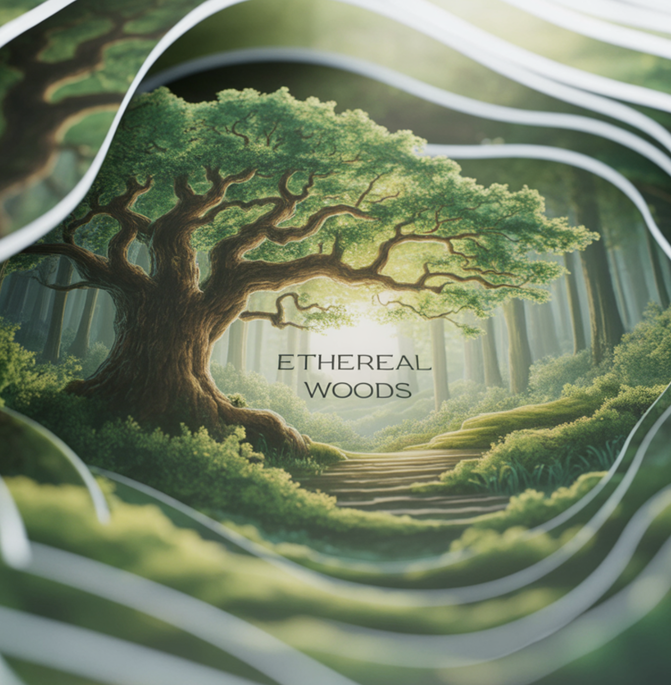 겹쳐서 만드는 '몽환적인 깊이감'