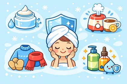 겨울철 피부 보습과 장벽 관리 모습10