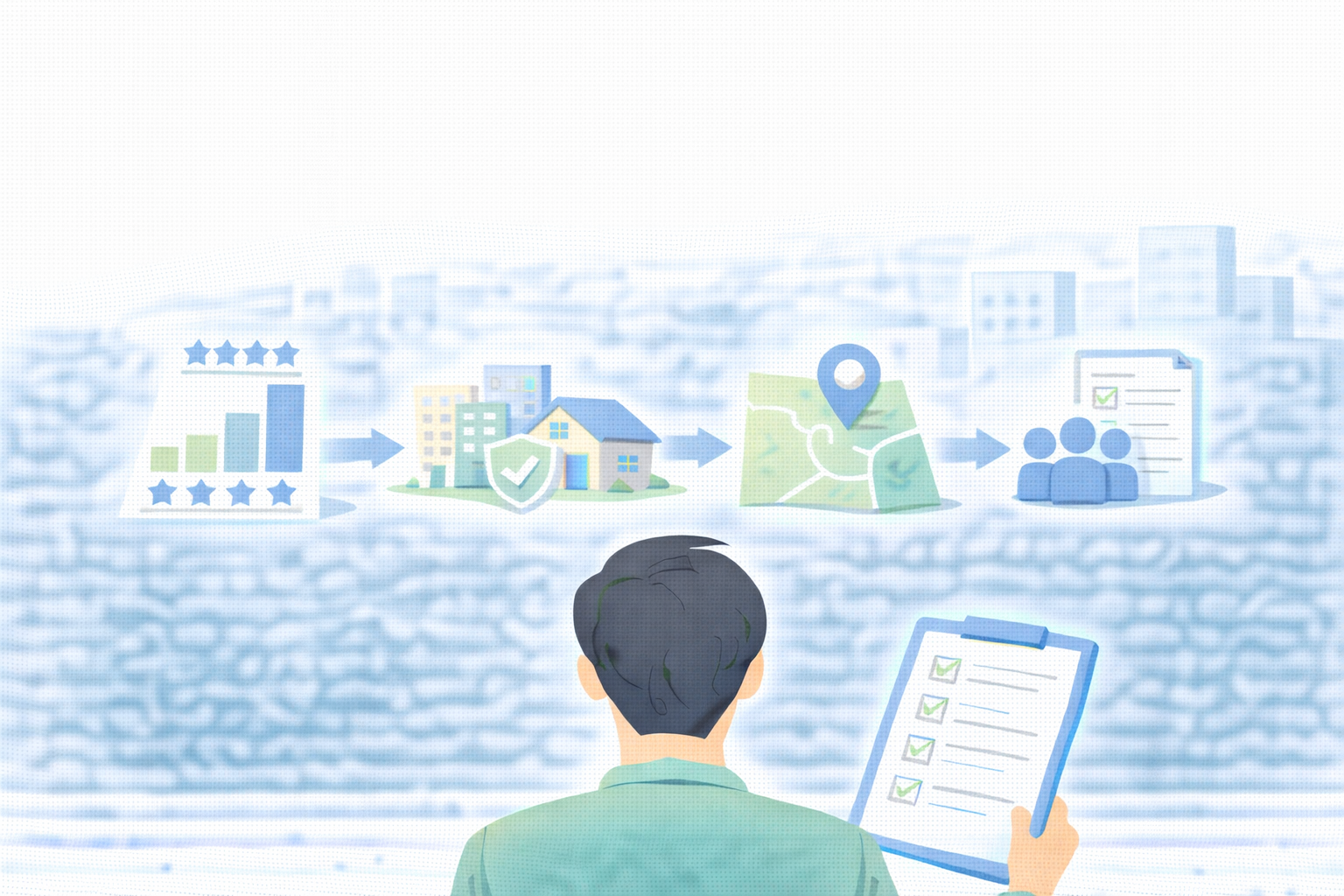 청약 당첨 가능성 판단 순서와 체크 기준을 설명하는 이미지