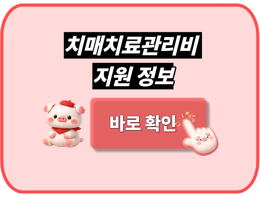 치매치료관리비 지원 정보 바로 활용