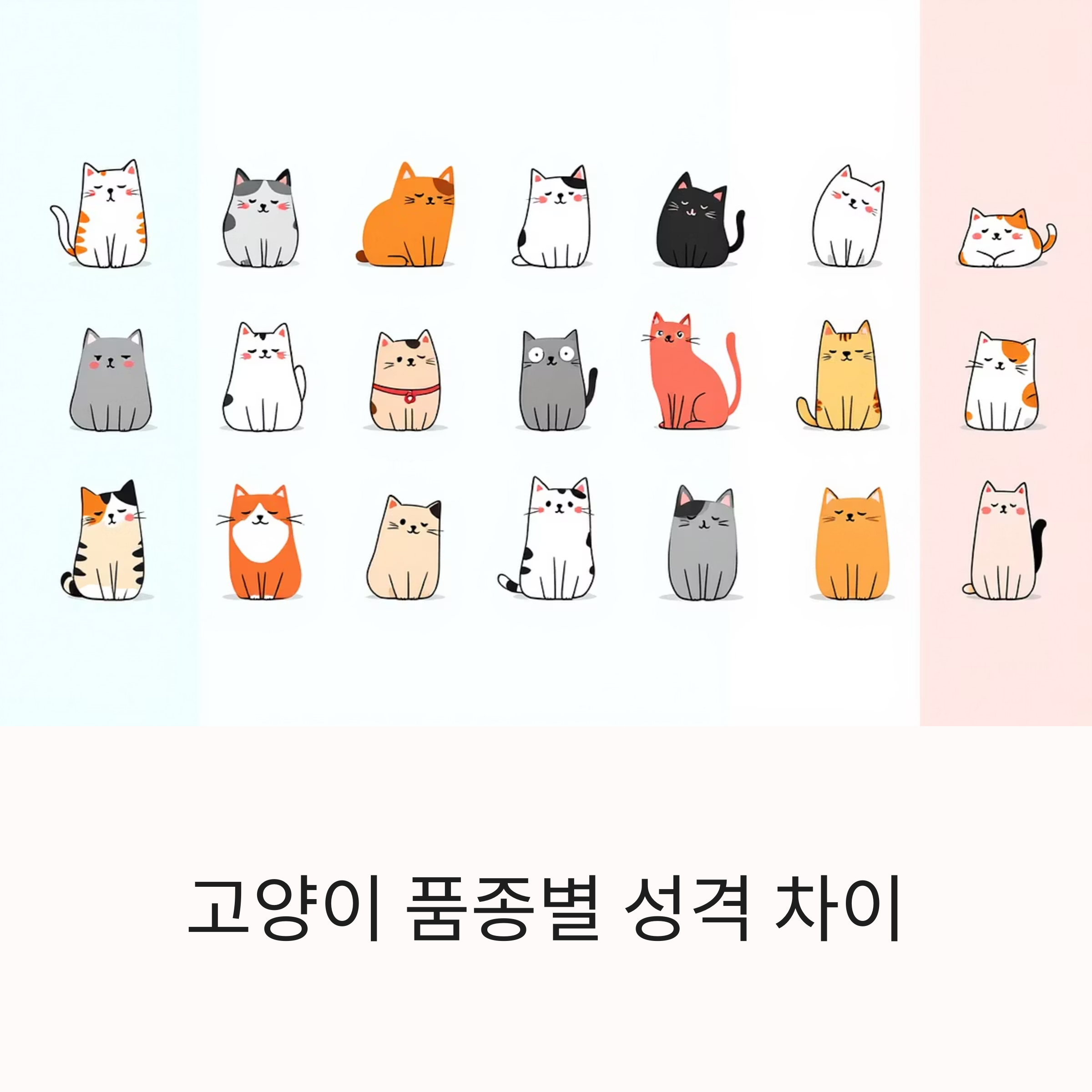 고양이 품종별 성격 차이
