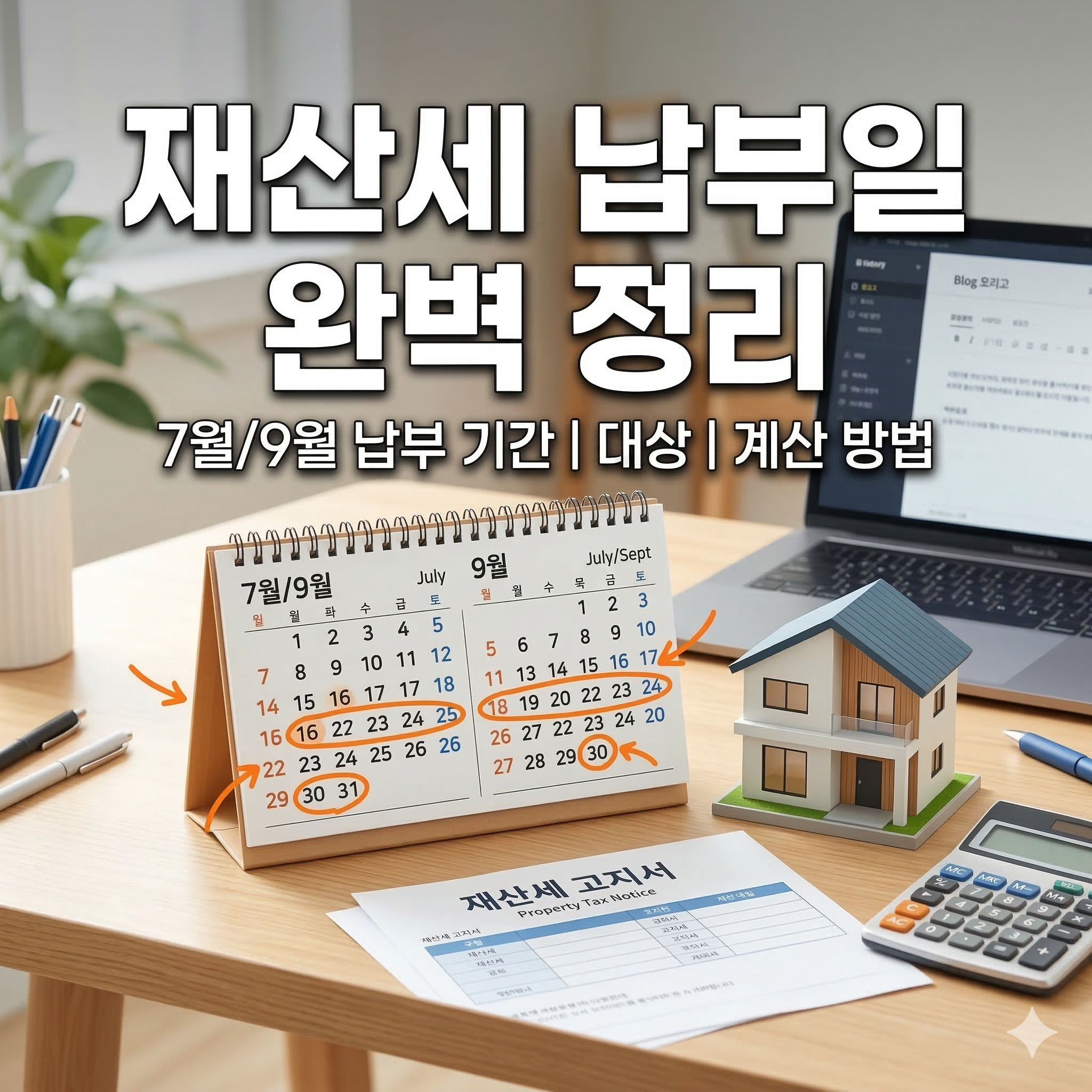 재산세 납부일과 세금 계산 방법 완벽 가이드