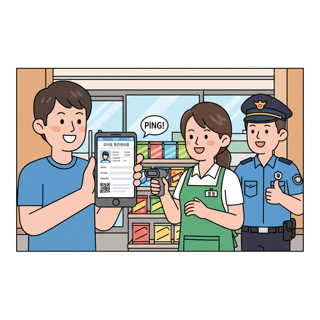 모바일 운전면허증, 스마트폰 속 신분증 완벽 발급 가이드 (IC vs. QR코드)