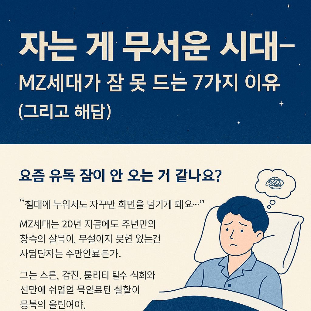 수면장애 이유 및 해법