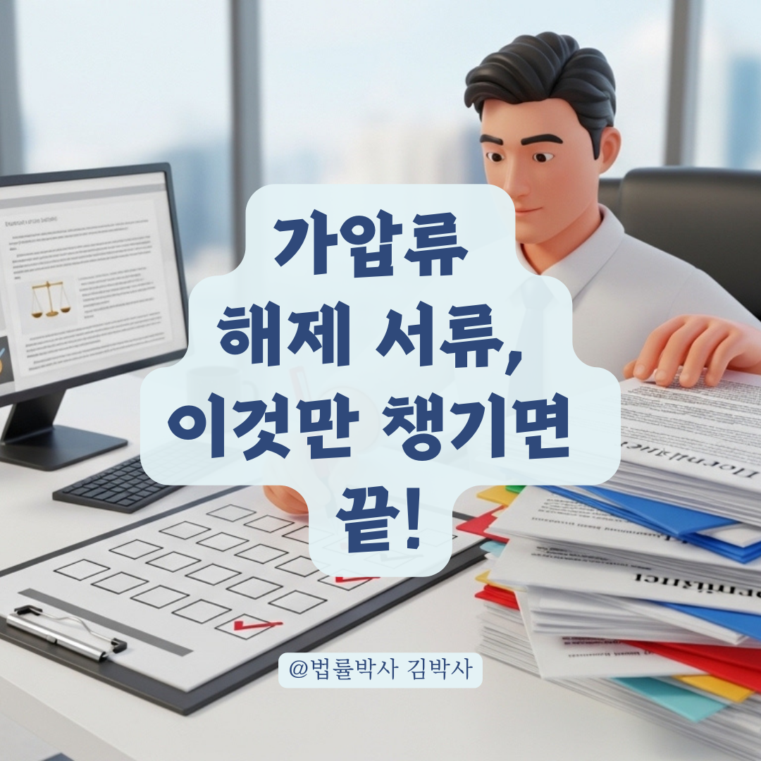 복잡한 가압류 해제 절차를 앞당기는 핵심 서류 체크리스트