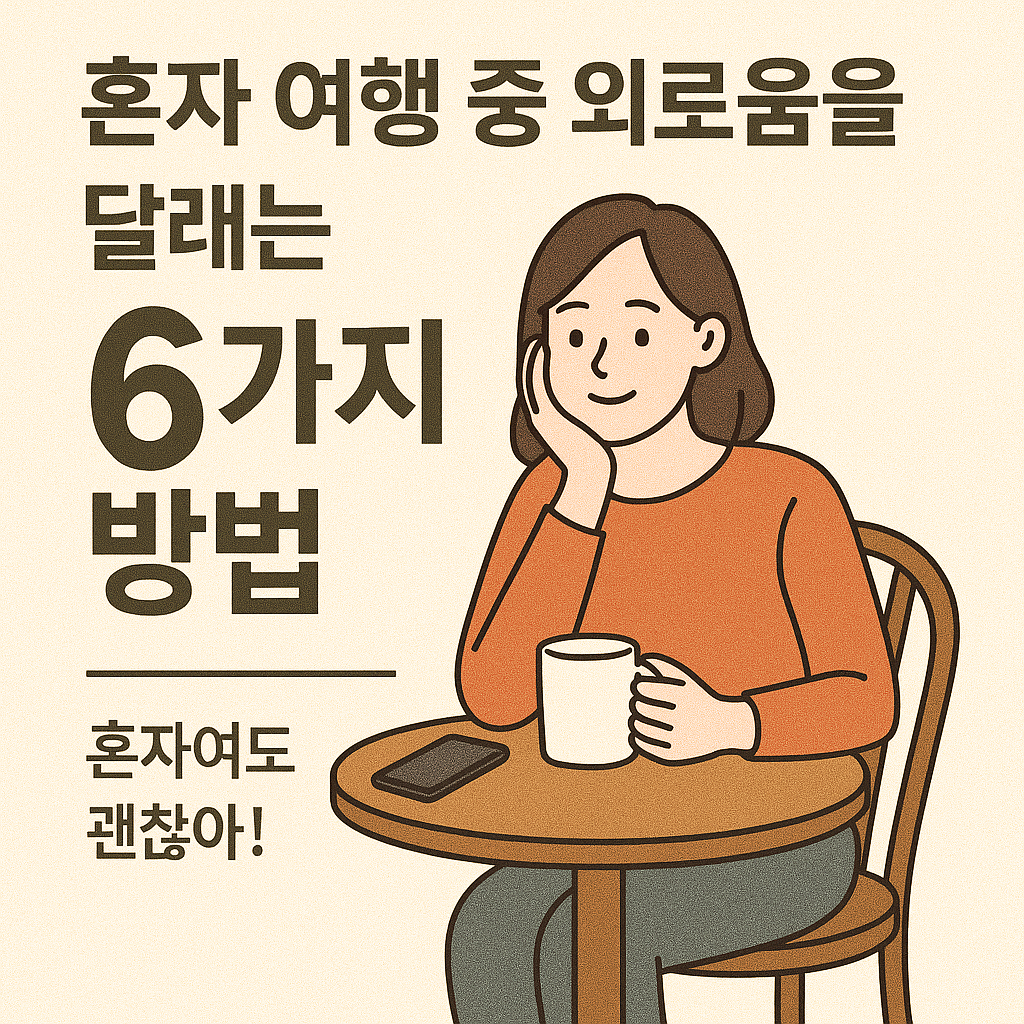 혼자 여행 중 외로움을 달래는 6가지 방법 – 혼자여도 괜찮아!