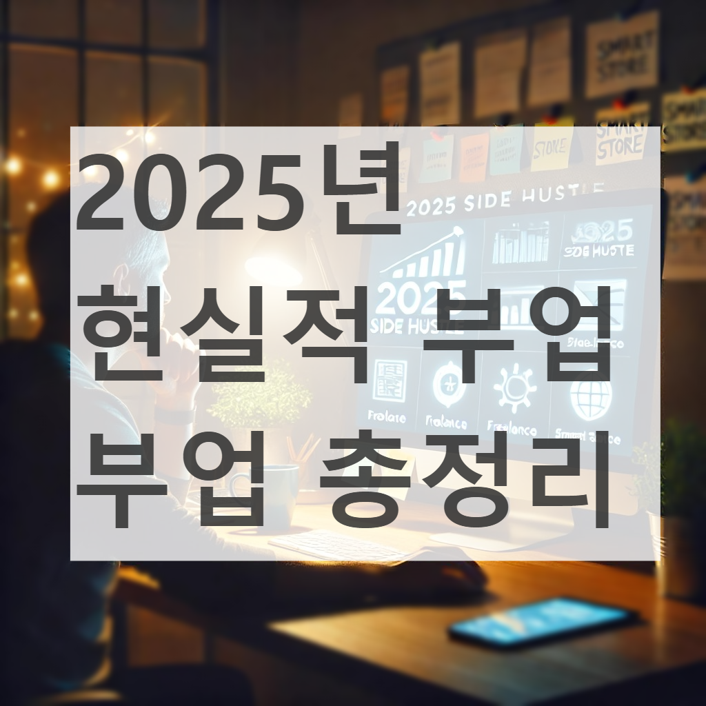 2025년 현실적 부업 부업 총정리