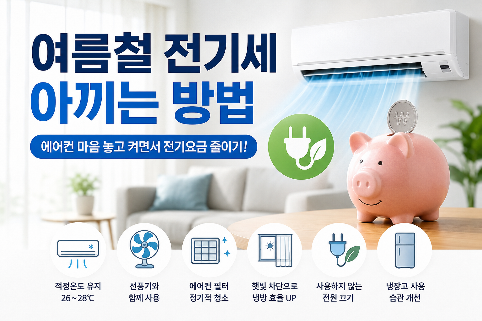 여름철 전기세 아끼는 방법
