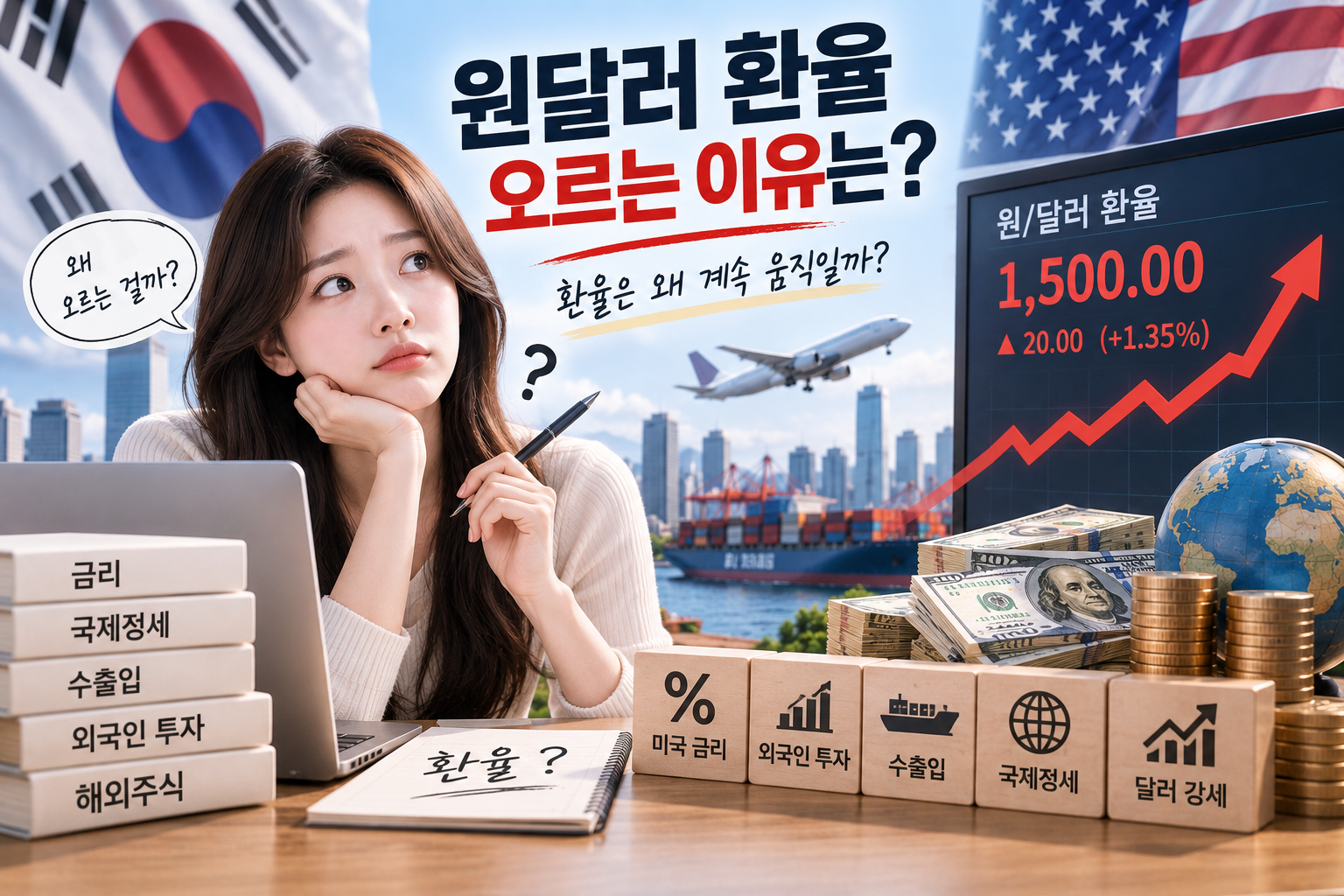 원달러 환율이 오르는 이유