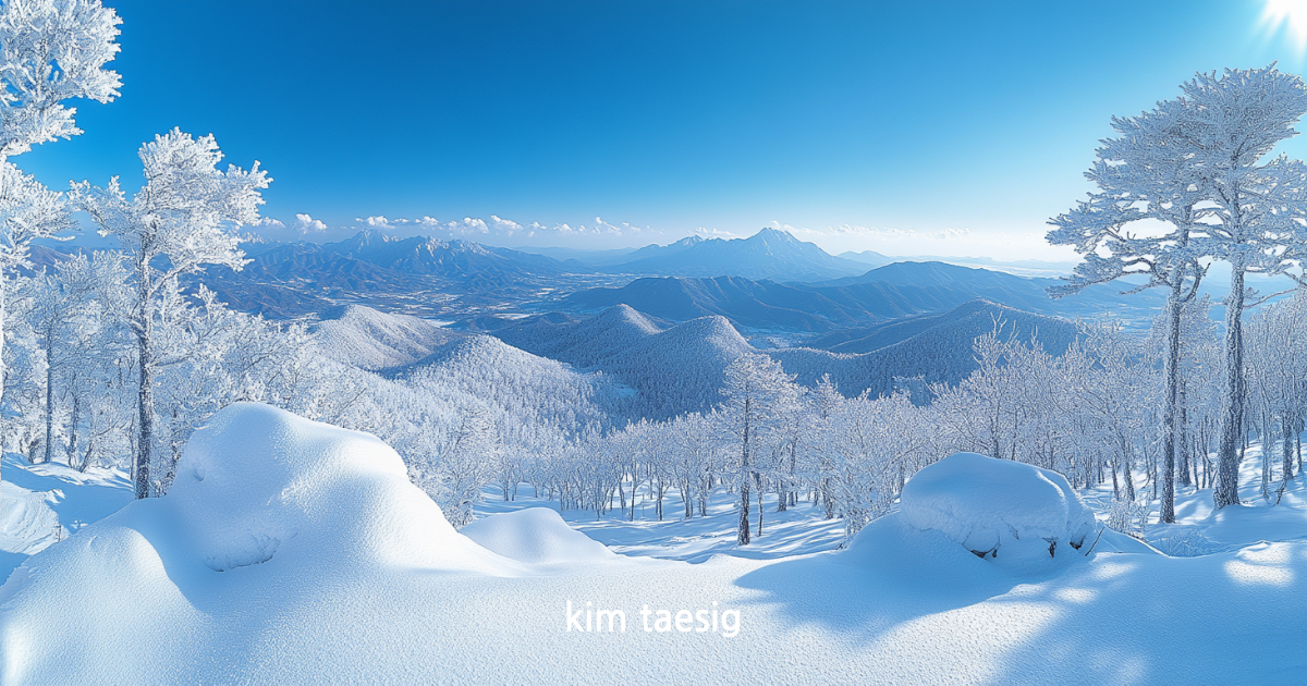 명지산의 사계절