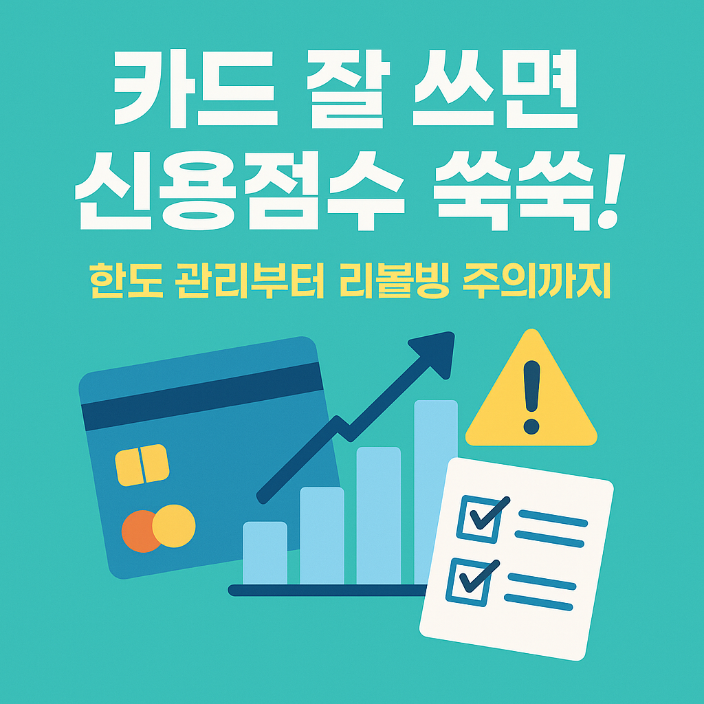 '카드 잘 쓰면 신용점수 쑥쑥!'