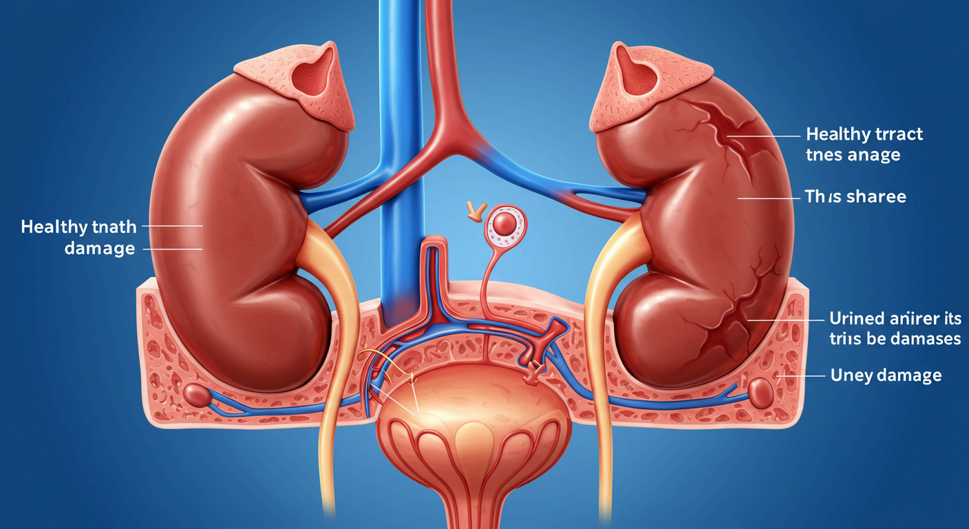 당뇨병이 신장을 망가뜨려 신부전증을 유발할 수 있어요.