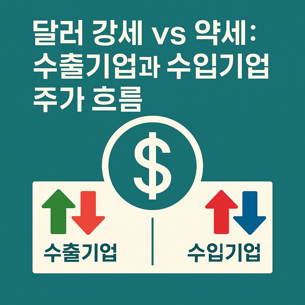 달러 강세 vs 약세: 수출기업과 수입기업 주가 흐름