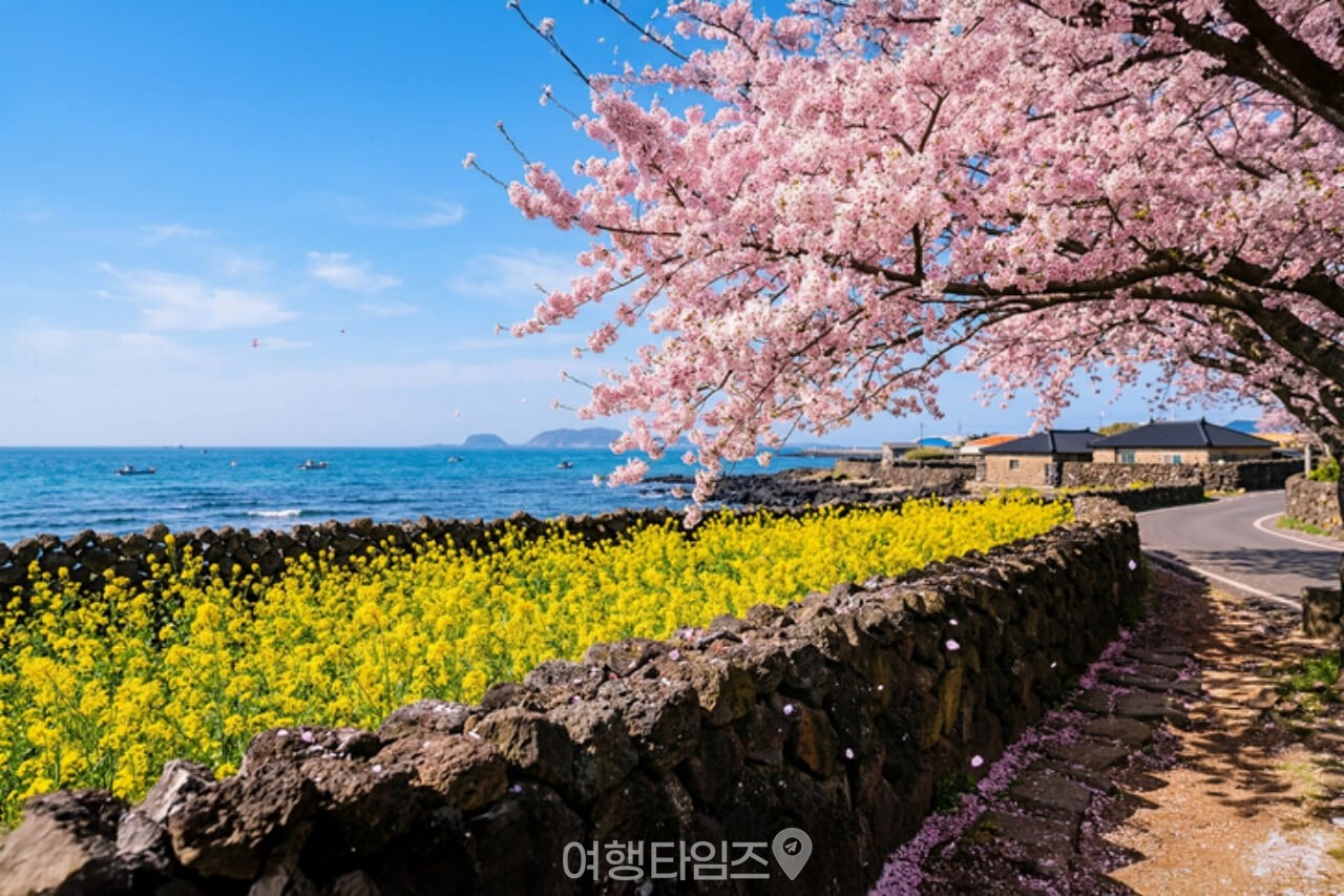 2026 벚꽃 제주 개화시기 왕벚꽃 만개 풍경 전농로 벚꽃길 봄 여행 추천