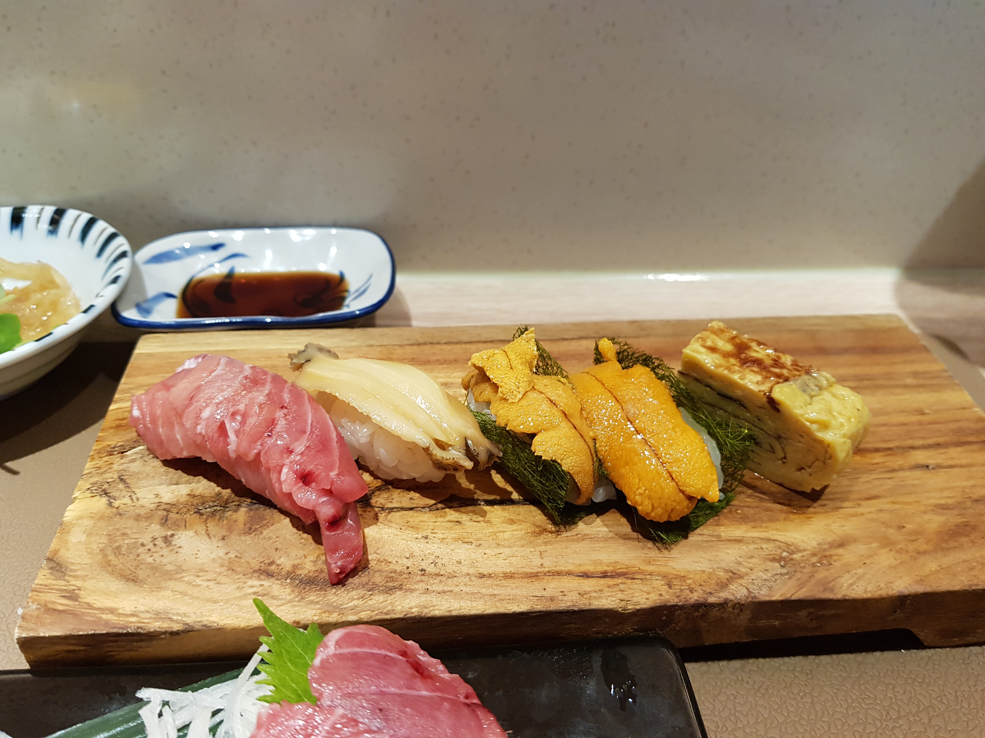 참치초밥,전복초밥,우니,계란