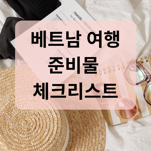 베트남 여행 준비물 체크리스트
