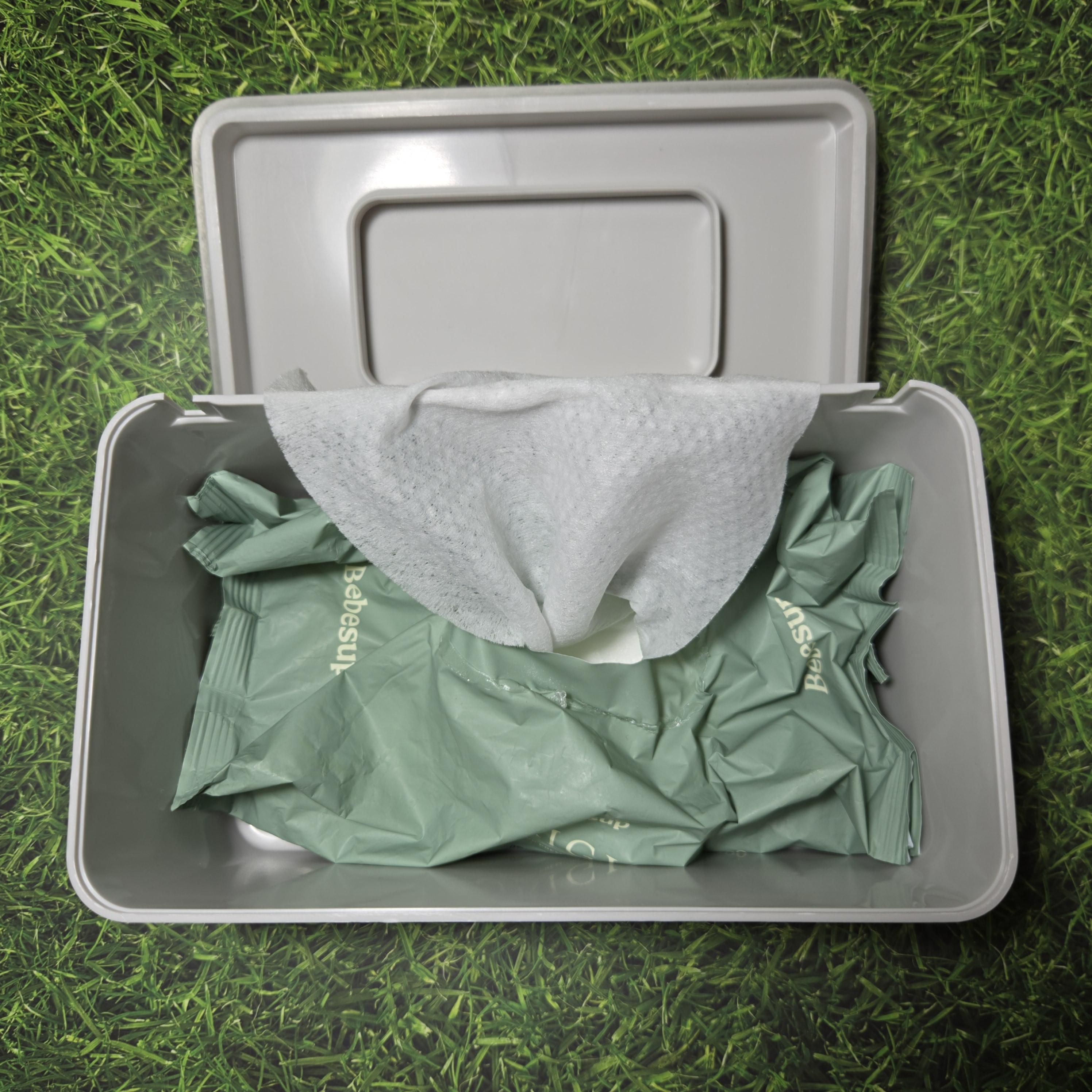 다이소 물티슈 케이스 안 물티슈 넣은 사진