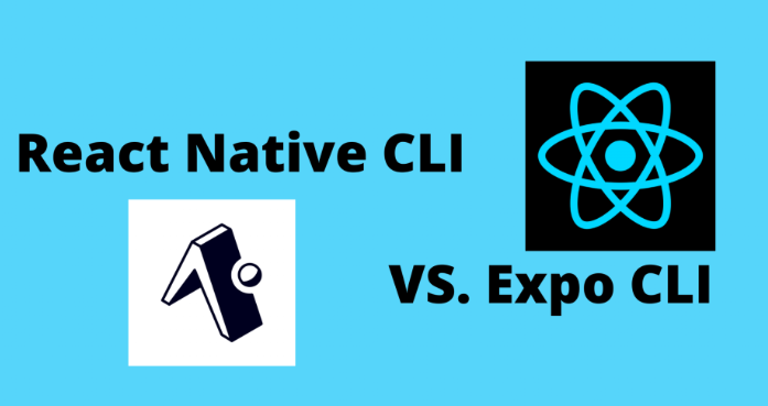 React Native CLI와 Expo CLI 비교 화면 &ndash; CLI와 Expo의 차이를 시각적으로 보여주는 이미지