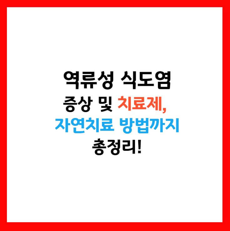 역류성 식도염 증상