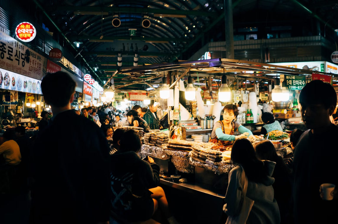 대한민국 서울 광장시장 사진