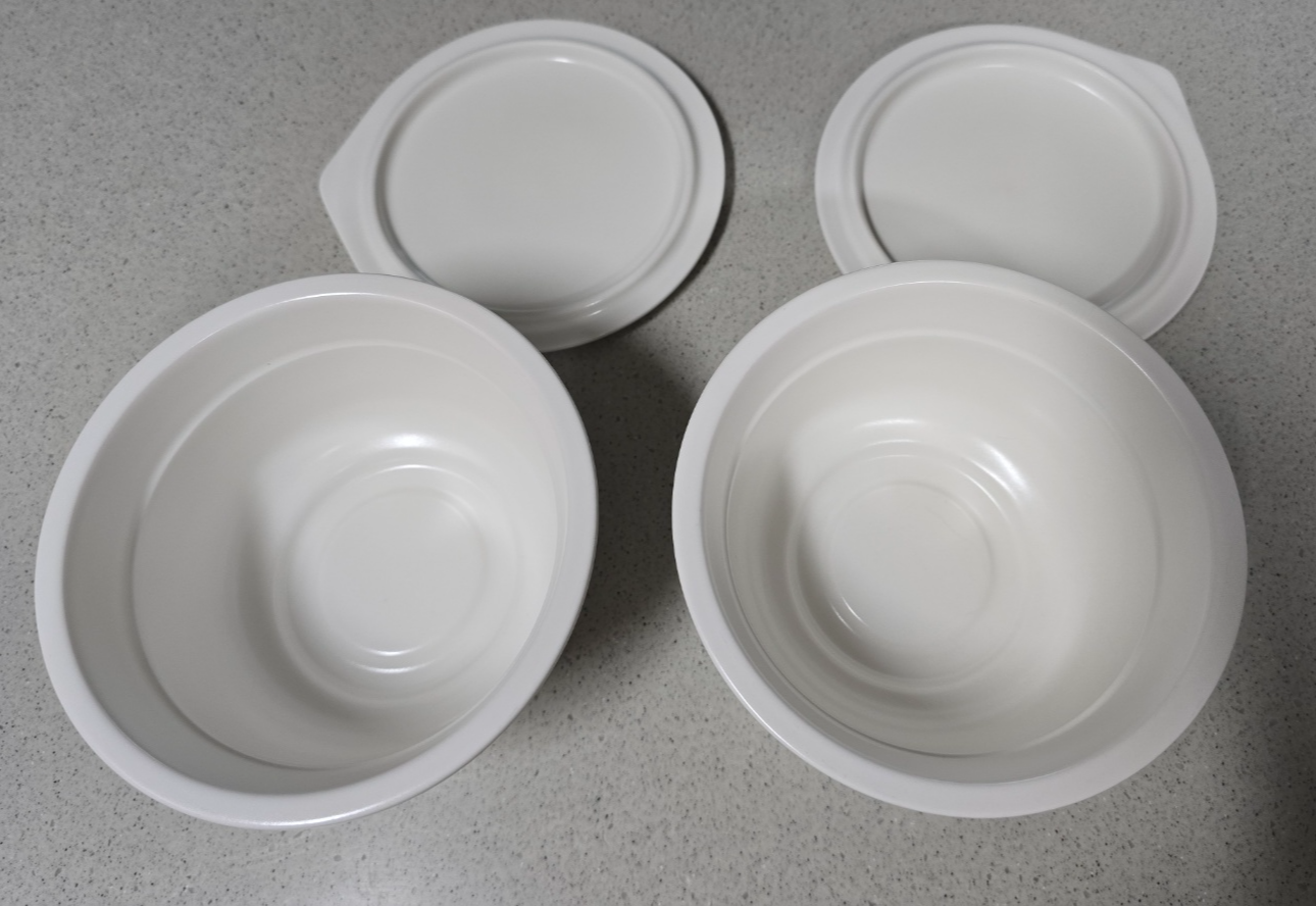 도자기컵라면 용기와 뚜껑