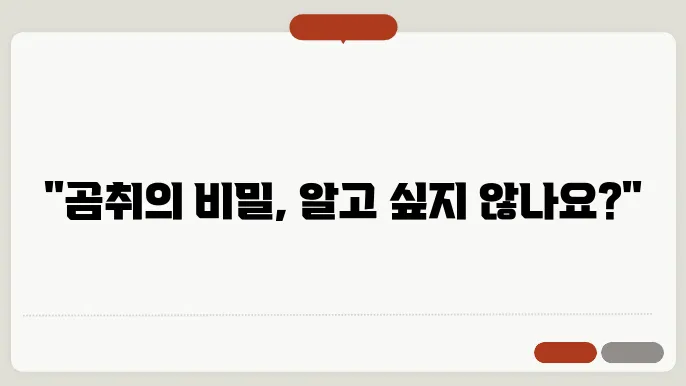 곰취의 다양한 조리 방법