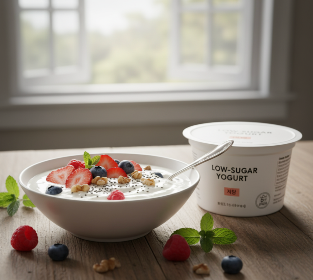 다이어트·혈당관리에 좋은 저당식품 간식 곤약젤리 프로틴바 제로칼로리 요거트 저당과자
