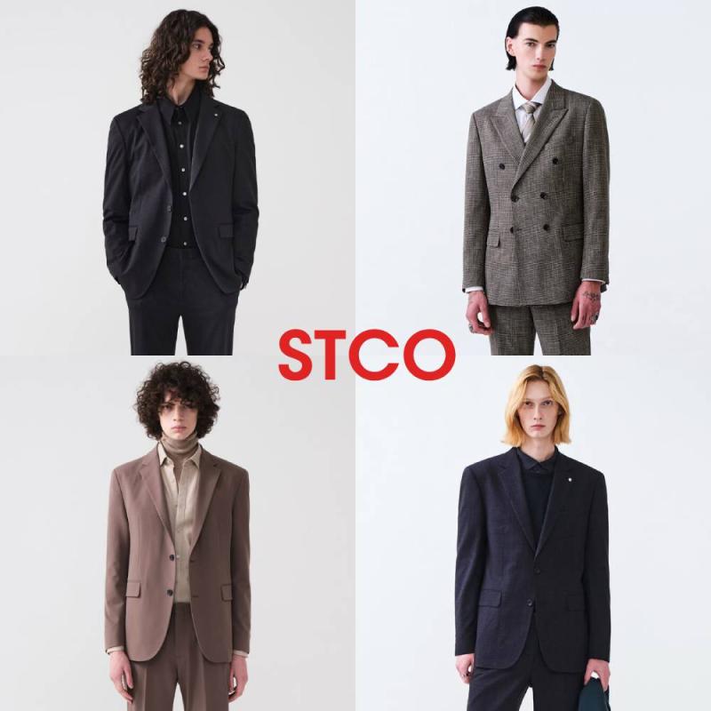 STCO 남자정장 세미 캐주얼 셋업 수트