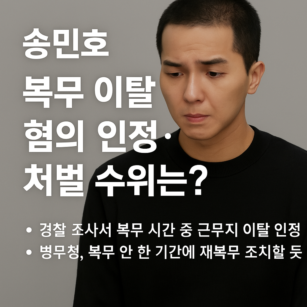 송민호 부실 복무