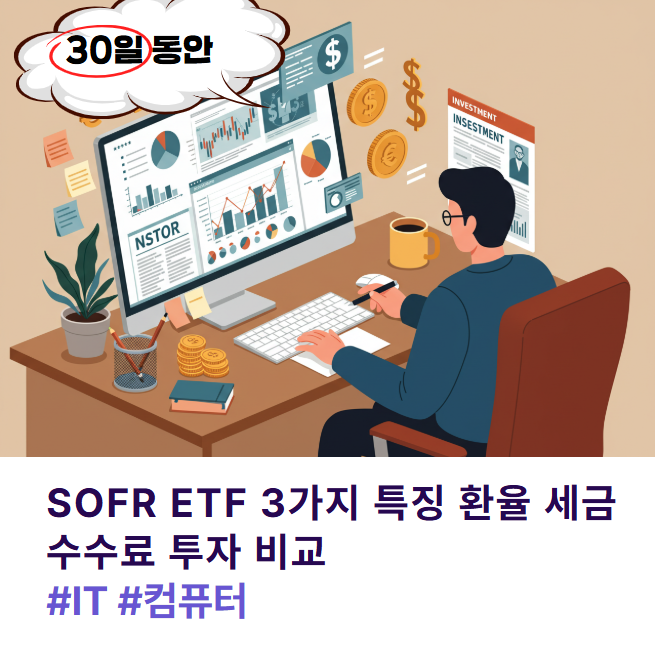 SOFR ETF 3가지 특징 환율 세금 수수료 투자 비교 대방출!