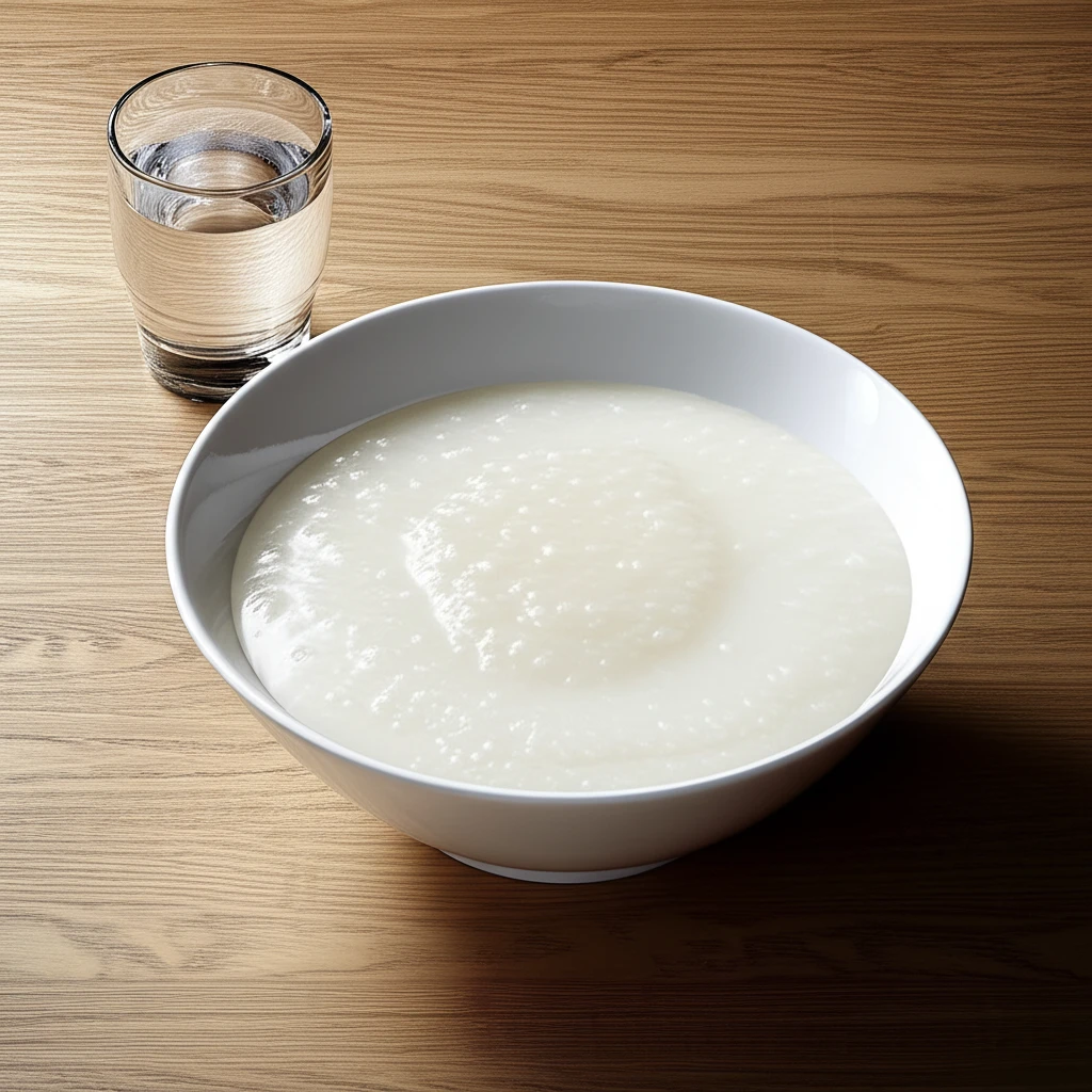 위내시경 전 흰죽 먹는 이유? 잔여물..