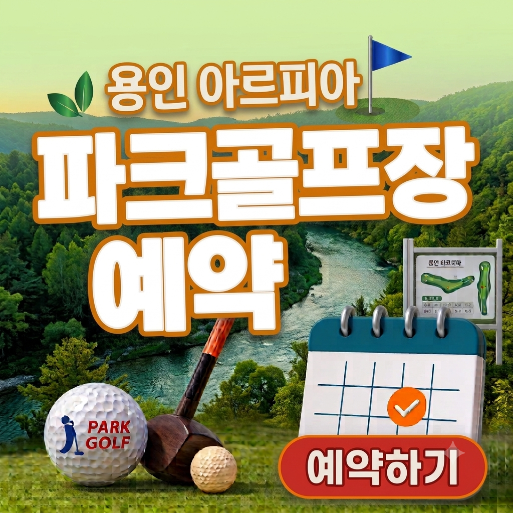 용인 아르피아 파크골프장 예약 방법 이용요금 무료 다운받기