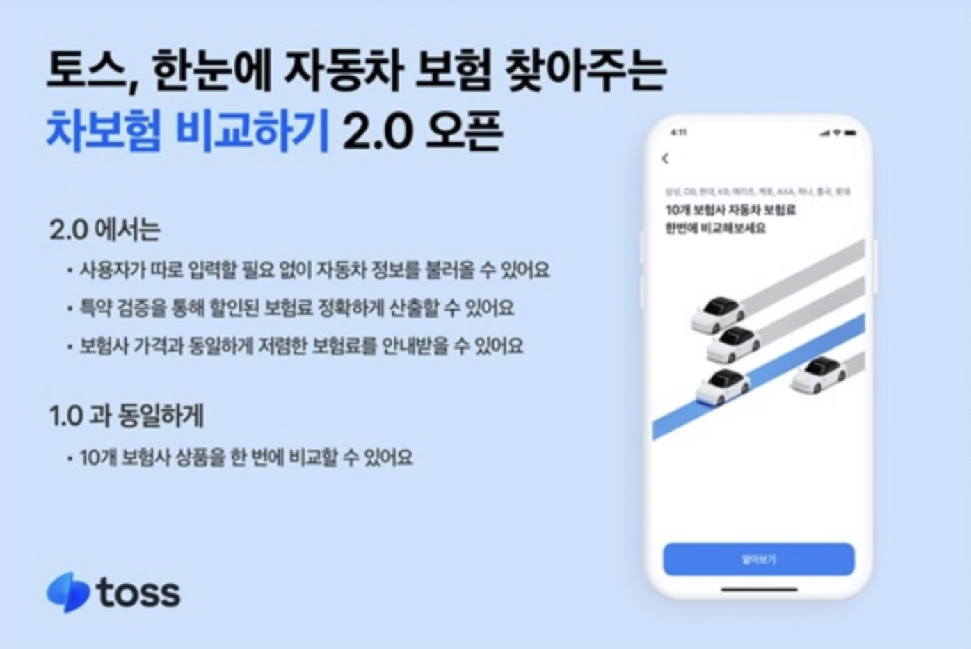 2025 자동차보험 비교 추천 서비스 2.0 출시 - 가격 일원화와 자동 정보 입력으로 더 편리해진 보험 가입