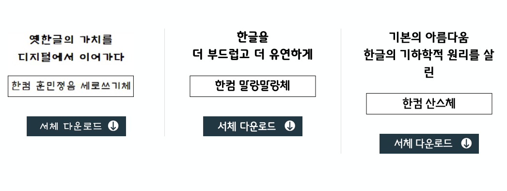 1. 서체 다운로드 및 설치 방법