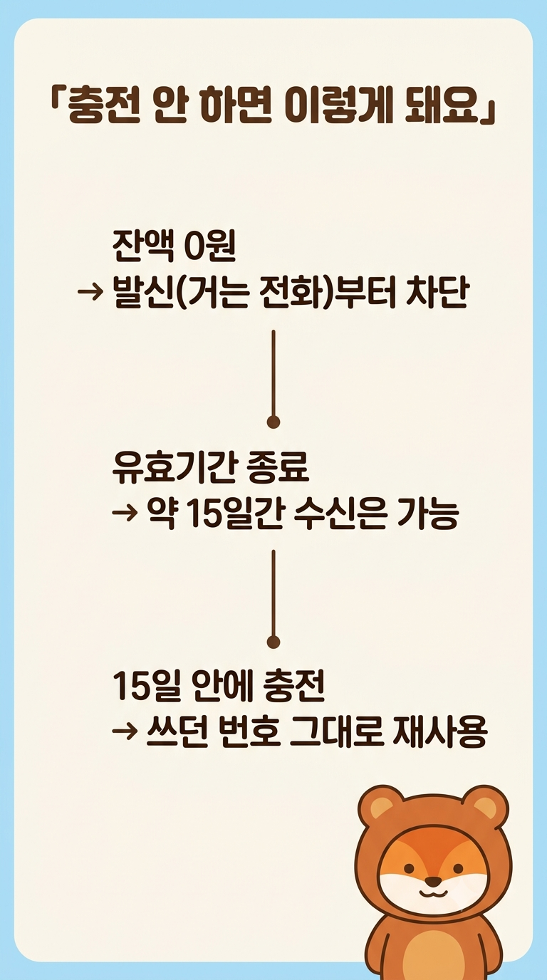 선불폰 충전 안 하면 정지되나요? 유효기간&middot;재충전 순서까지 정리