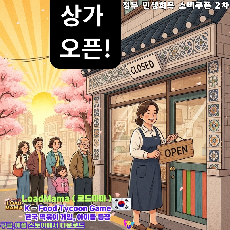 정부 민생회복 소비쿠폰 2차 동네 상가에서 소비