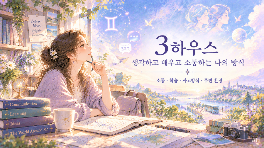 3 하우스: 생각하고 배우고 소통하는 나의 방식