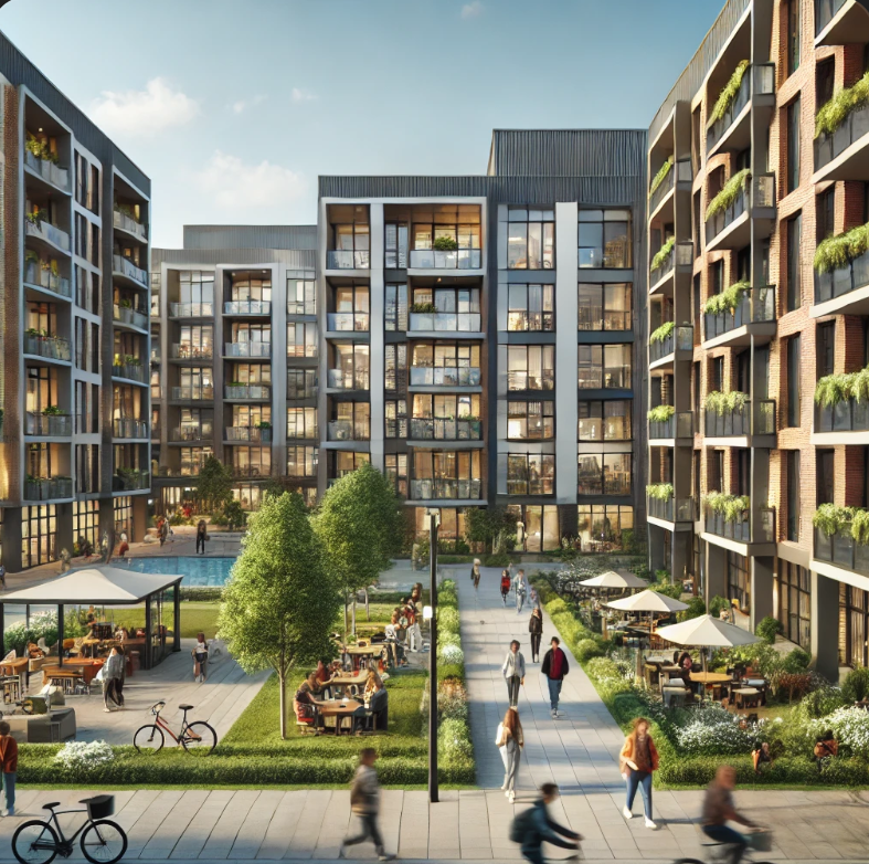 대학의 기숙사 이미지 입니다.