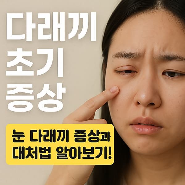 👁️🗨️ 다래끼 초기증상, 이걸 놓치면 진짜 곪습니다!
