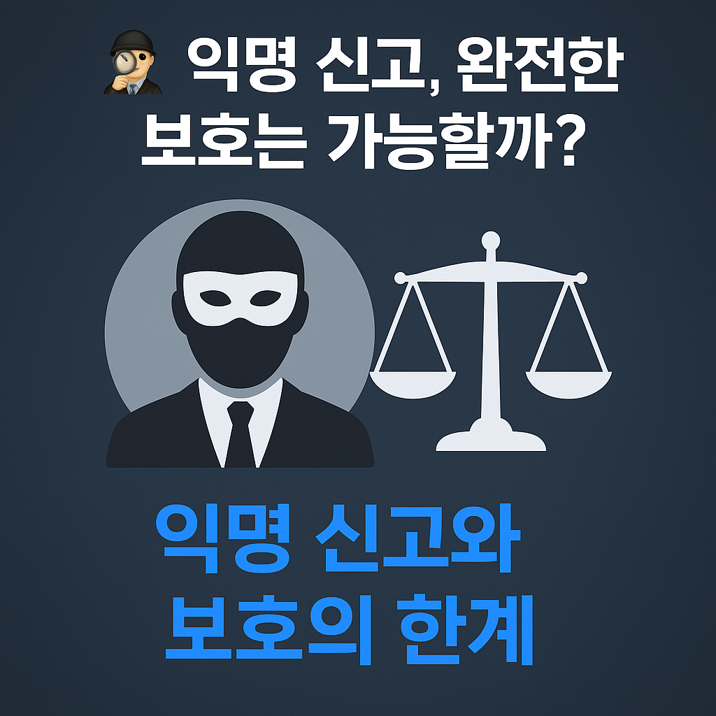 익명 신고와 익명성 보호의 한계