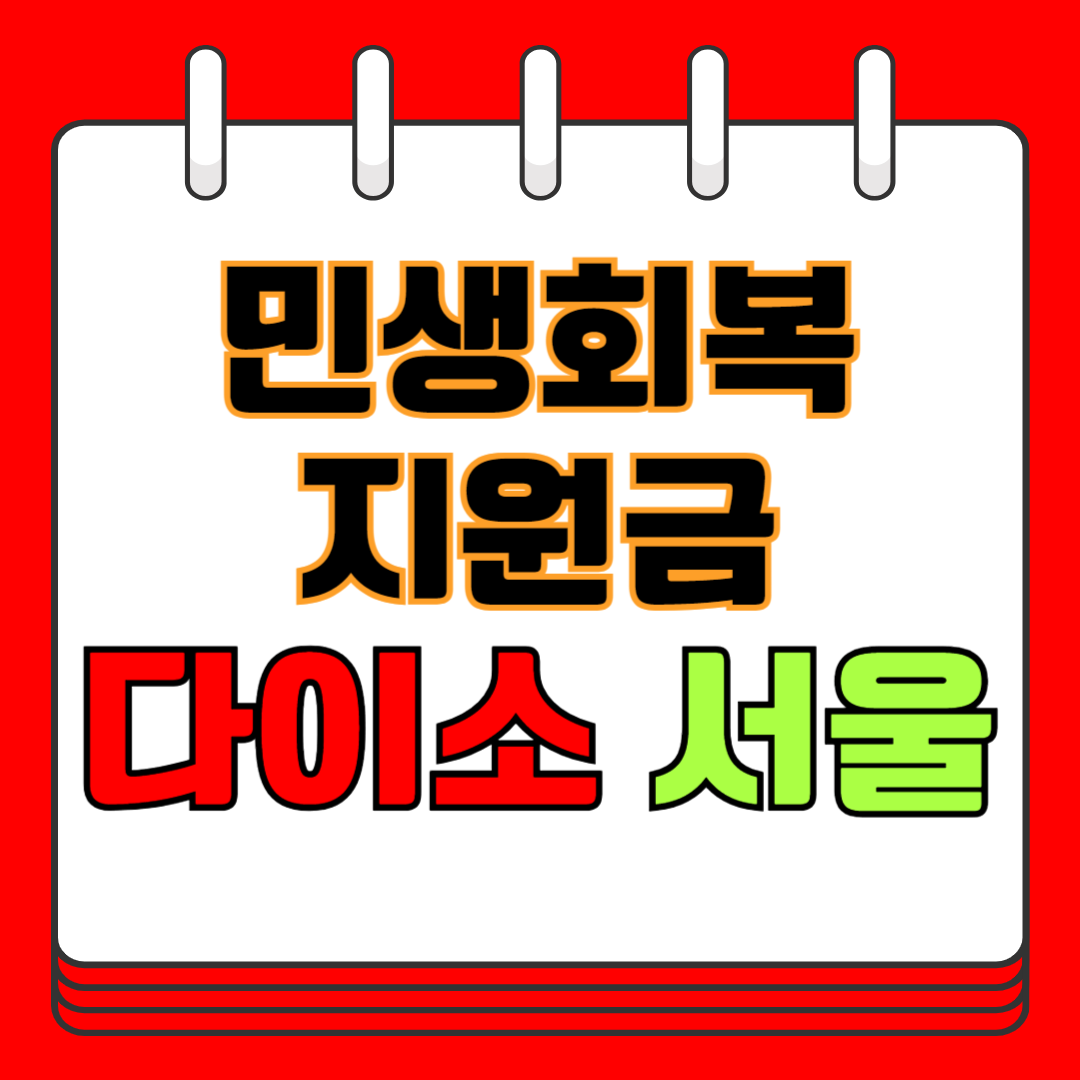 민생회복 지원금 다이소