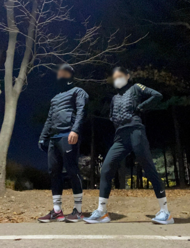 겨울철 러닝 복장