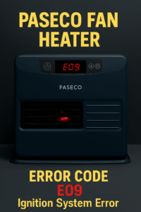 파세코 팬히터 E09 E10 E13 오류